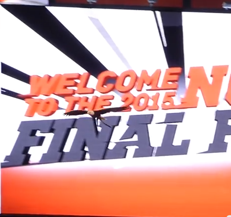 Challenger Flies at NCAA Men’s Basketball Final