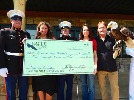 Eagle Springs Winery Donates $5,000 to AEF