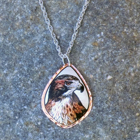 Red-tailed Hawk necklace