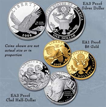 Gold & Silver U.S. Mint Eagle Coins Available Until Dec. 12, 2008