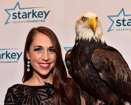 AEF Staff and Bald Eagle Mr. Lincoln Participate in 2017 Starkey Gala