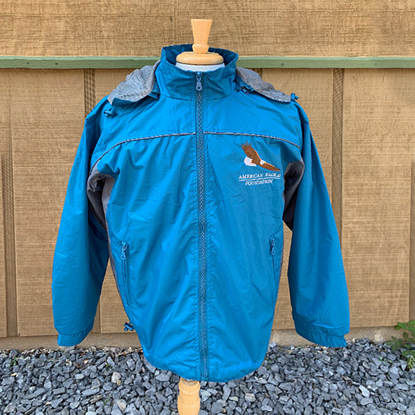 AEF Teal Jacket with Detachable Hood | American Eagle Foundation