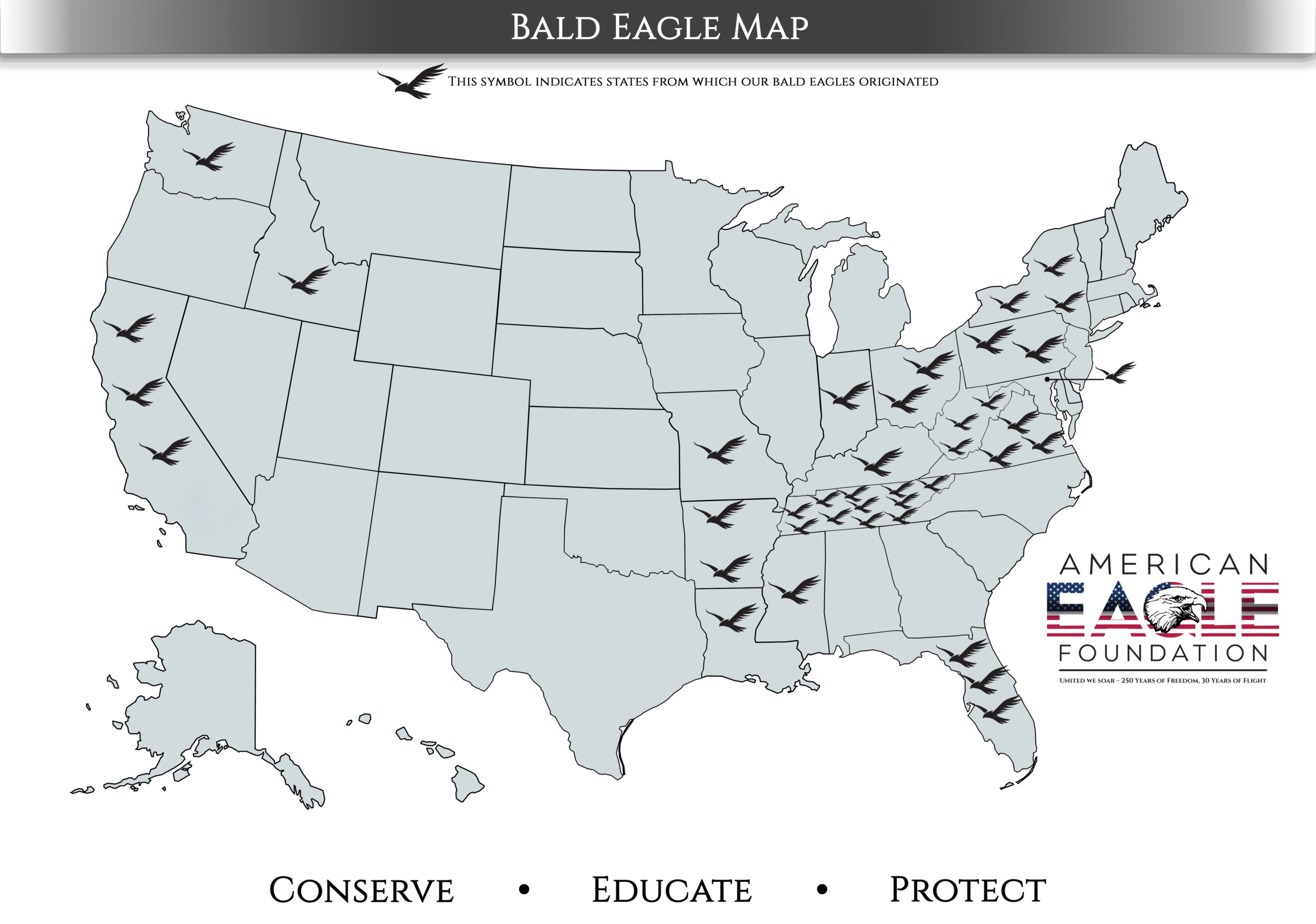Bald Eagle Map